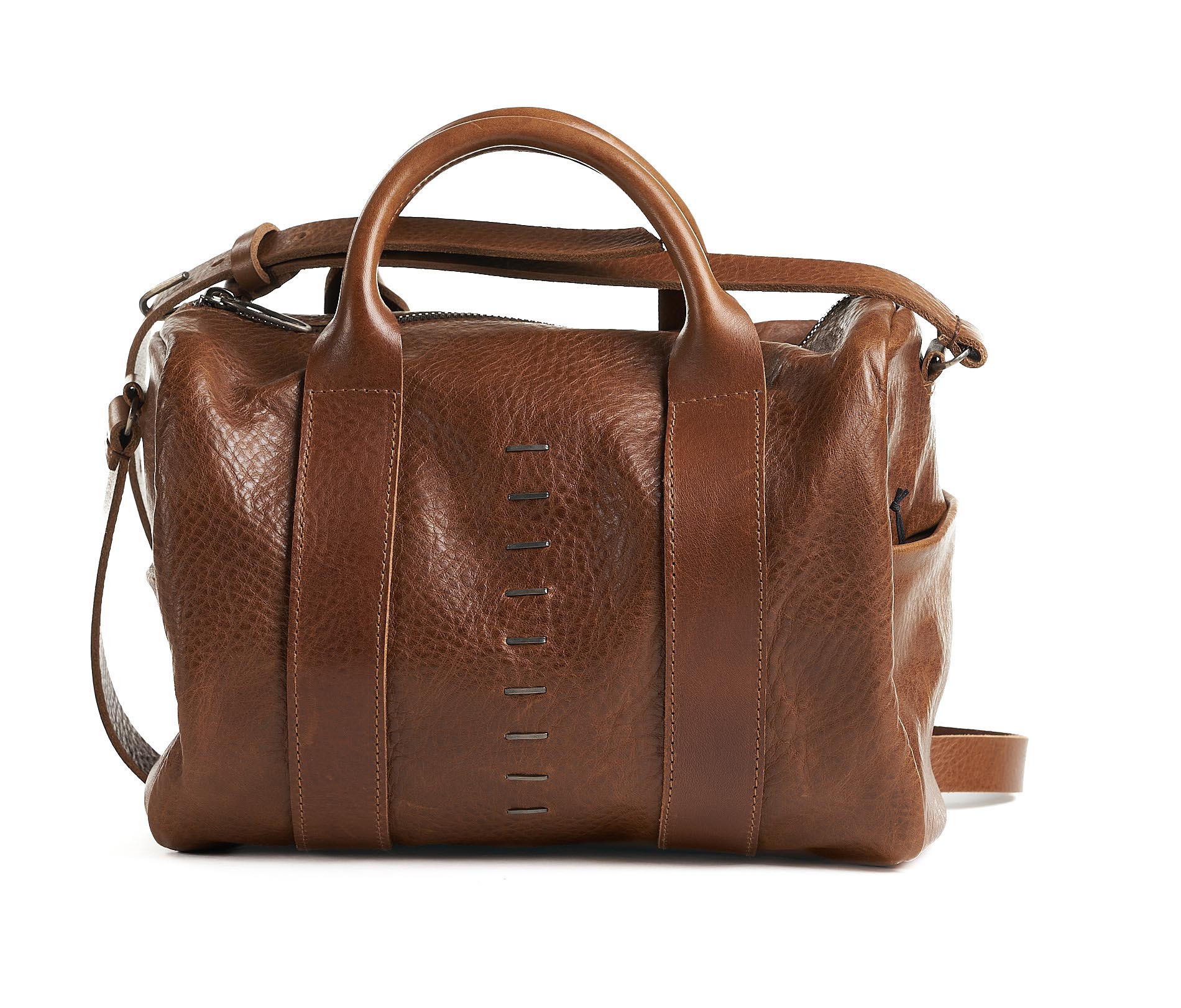 daniele basta leather and silver bags - FRONT